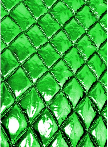 Курточная ткань зеленый металлик